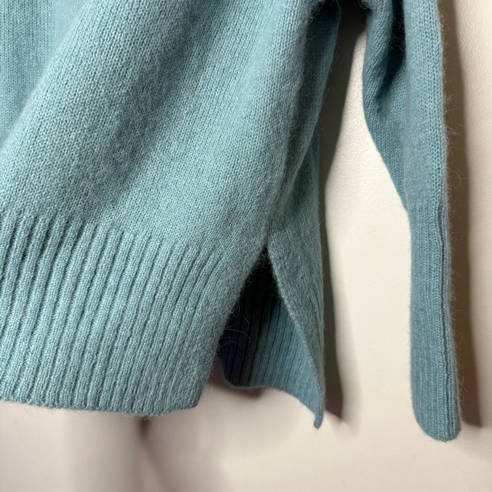Pacas Alpaca Baby Blue Mock Neck Sweater - Picture 3 of 6